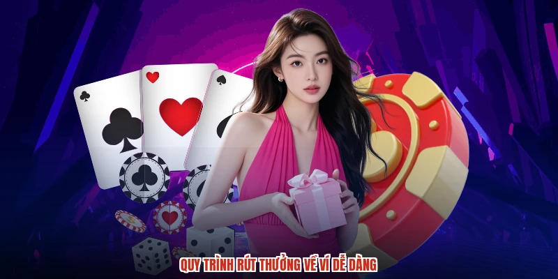 Quy trình rút thưởng về ví dễ dàng